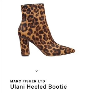 Marc Fisher Ulanily leopard booties (rare)